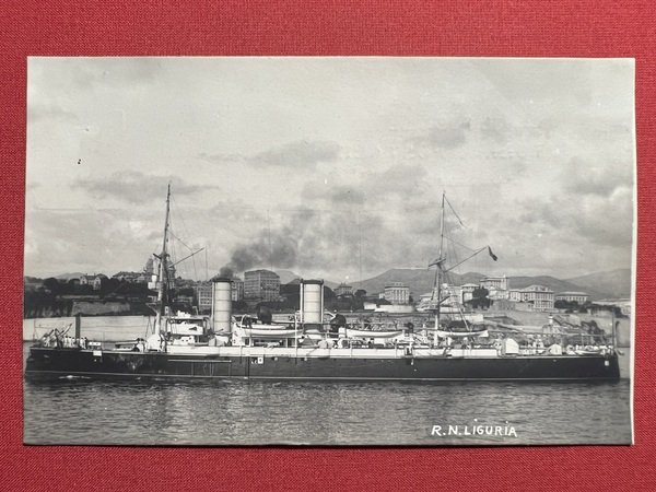 Cartolina Marina Militare - R. N. Liguria - 1912 ca.