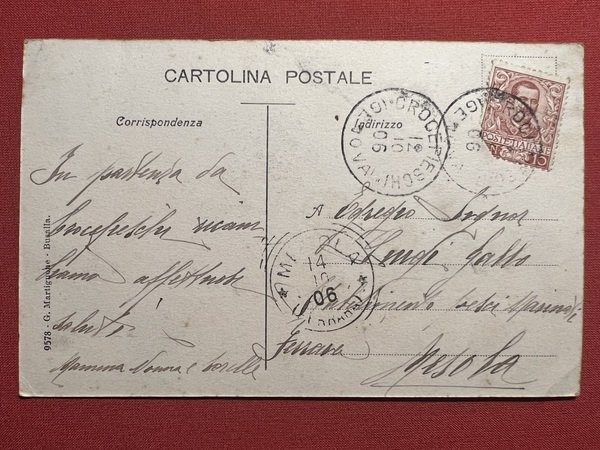 Cartolina - Crocefieschi ( Genova ) - Panorama - 1906