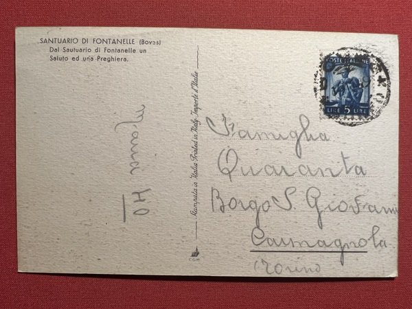 Cartolina - Santuario di Fontanelle (Boves) - Dal Santuario di …