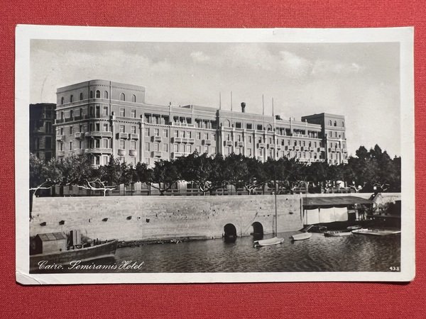 Cartolina - Egitto - Cairo - Semiramis Hotel - 1933