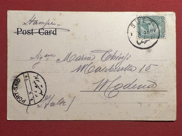 Cartolina - Egitto - Suez - Ophir traversant le Canal …