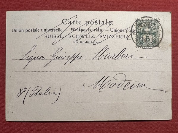 Cartolina - Svizzera - Zurich - Bahnhofplatz - 1903