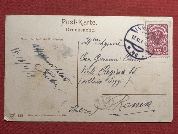 Cartolina - Wien - Operngasse - 1919