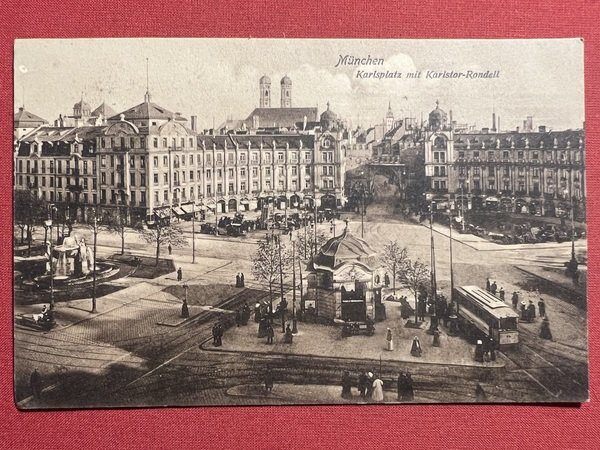 Cartolina - Germania - München - Karlsplatz mit karlstor Rondell … | Immagine principale