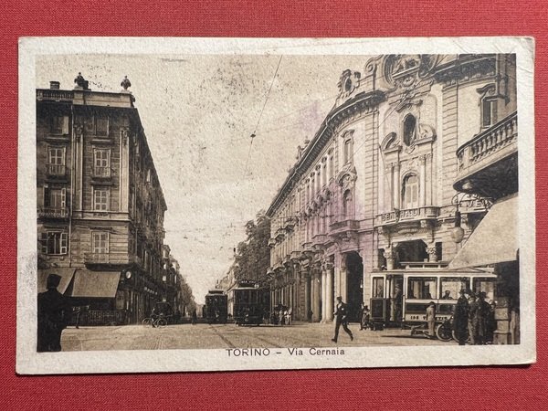 Cartolina - Torino - Via Cernaia - 1922