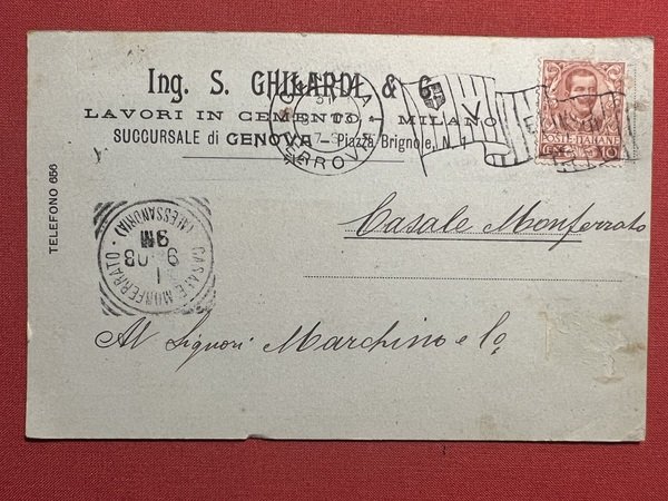 Cartolina Pubblicitaria - Ing. S. Ghilardi & C. Lavori in …