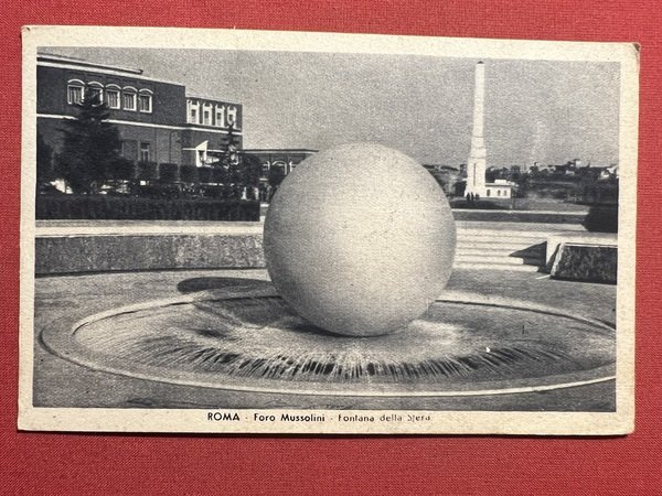 Cartolina - Roma - Foro Mussolini - Fontana della Sfera …