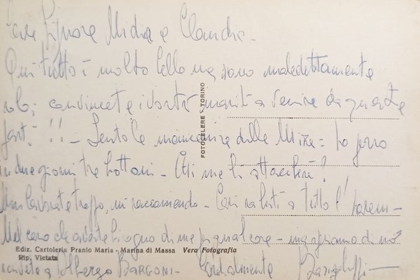 Cartolina - Marina di Massa - Panorama e Viale Litoraneo …