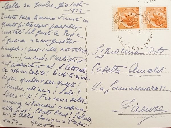 Cartolina - Spello ( Perugia ) - Panorama - 1954