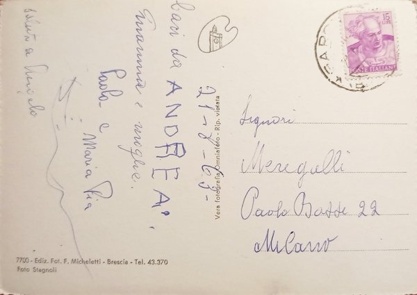 Cartolina - Lago di Garda - Gargnano - Porto e …