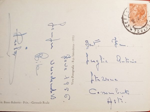 Cartolina - Ceresole Reale - Albergo Ciarforon, ex Villa Chiesa …