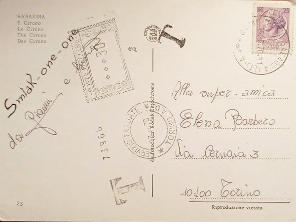 Cartolina - Sabaudia - Il Circeo - 1970 | Immagine Gallery 2