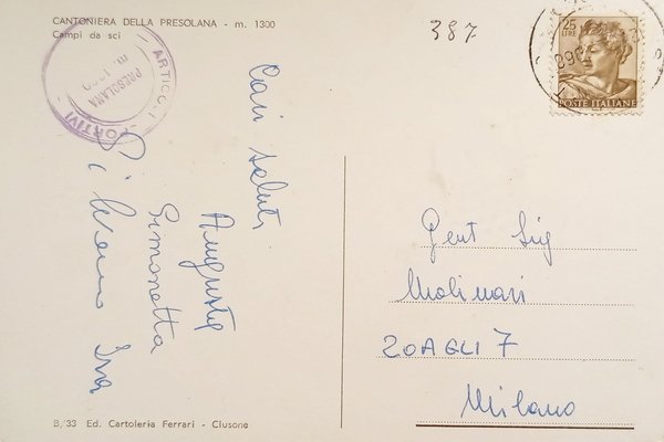 Cartolina - Cantoniera della Presolana - Campi di sci - … | Immagine Gallery 2