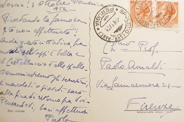 Cartolina - Norcia - Piazza S. Benedetto e Castello Vignola …