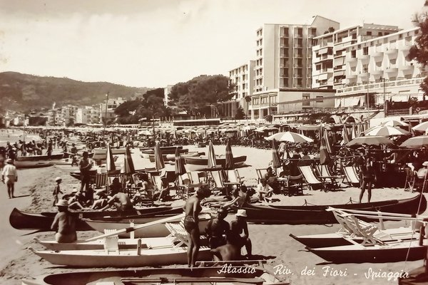 Cartolina - Alassio - Riviera dei Fiori - Spiaggia - …