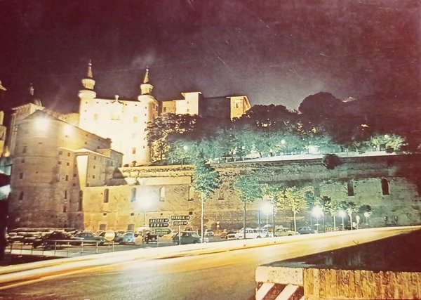 Cartolina - Urbino - Scorcio del Torricini ( Notturno ) …