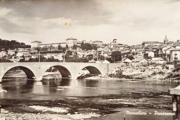 Cartolina - Moncalieri - Panorama - 1952