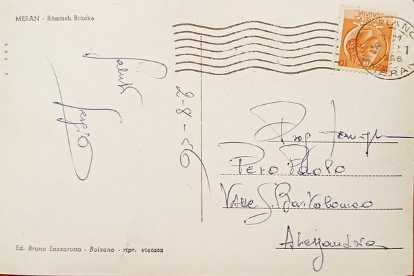 Cartolina - Merano ( Bolzano ) - Ponte Romano - …