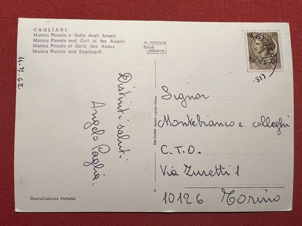 Cartolina - Cagliari - Marina Piccola e Golfo degli Angeli …
