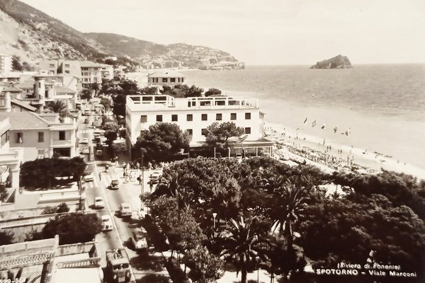 Cartolina - Riviera di Ponente - Spotorno - Viale Marconi …