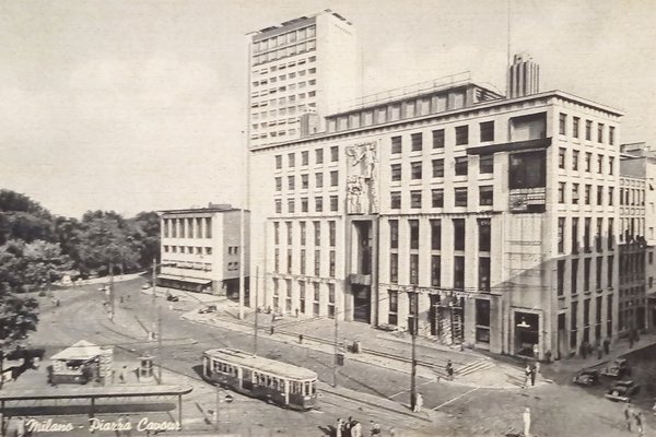 Cartolina - Milano - Piazza Cavour - 1955 ca.