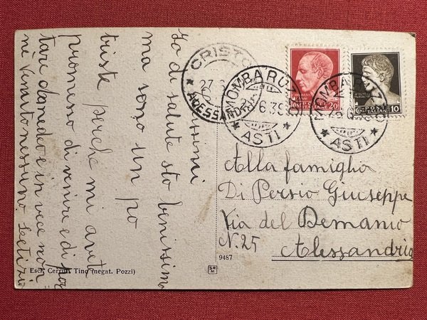 Cartolina - Mombaruzzo ( Asti ) - Palazzo Municipale - …