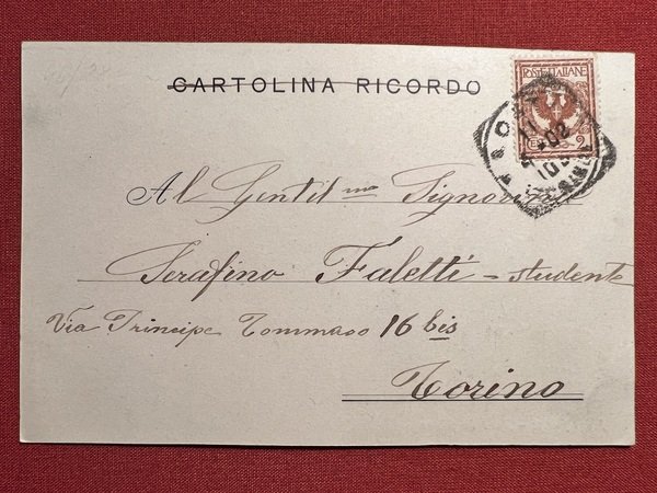 Cartolina - Mont Blanc - Pont de Neige - 1902