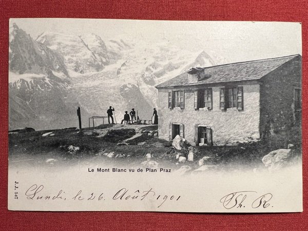 Cartolina - Le Mont Blanc vu de Plan Praz - …