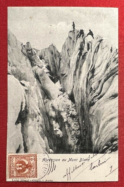 Cartolina - Ascension au Mont Blanc - 1902 ca.