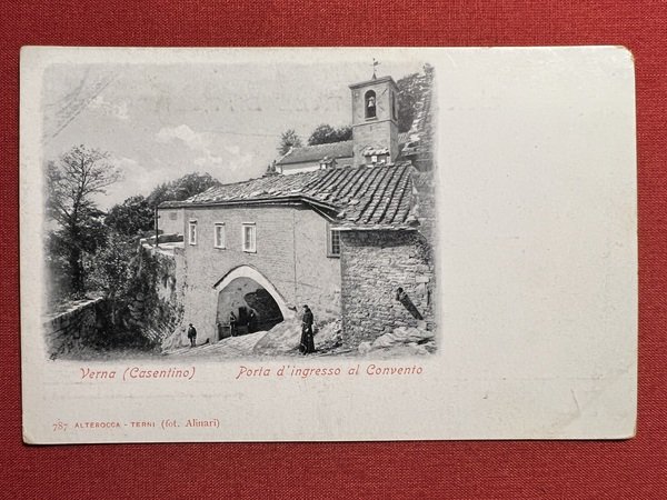 Cartolina - Verna ( Casentino ) - Porta d'ingresso al …