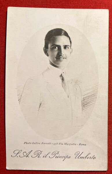 Cartolina Commemorativa - S. A. R. il Principe Umberto - …