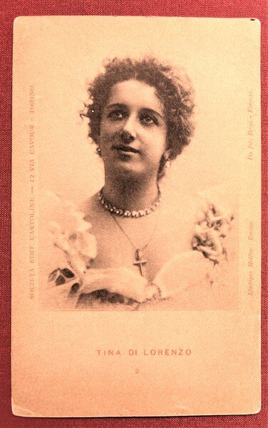 Cartolina Cinema Teatro - Attrice Tina Di Lorenzo - 1900 …