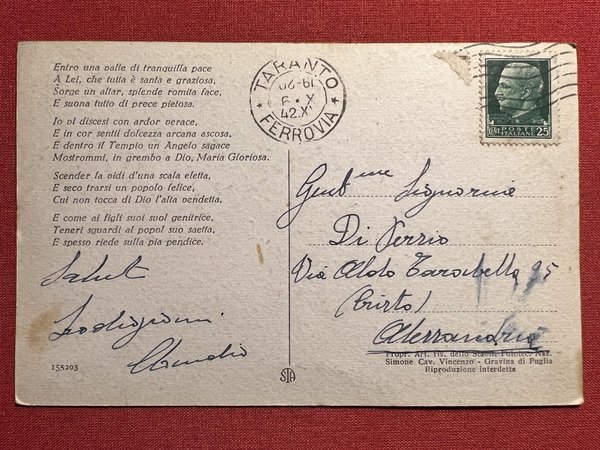 Cartolina - Santuario di M. SS. della Scala - Massafra …