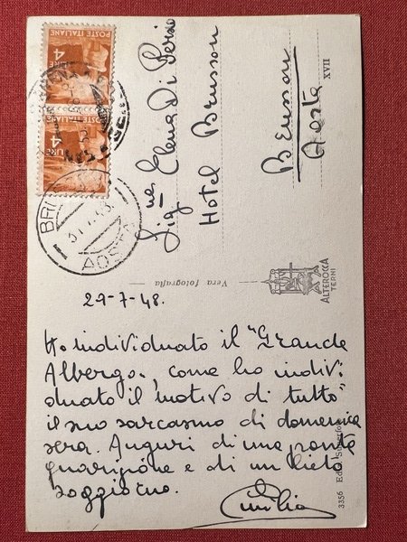 Cartolina - Genova - Flotta nel Porto - Tramonto - …