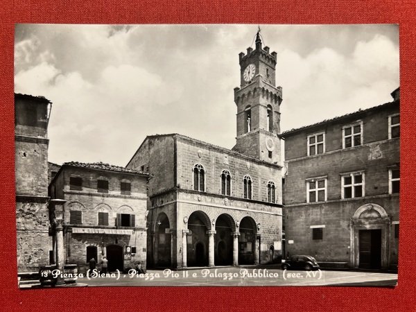 Cartolina - Pienza ( Siena ) - Piazza Pio II …