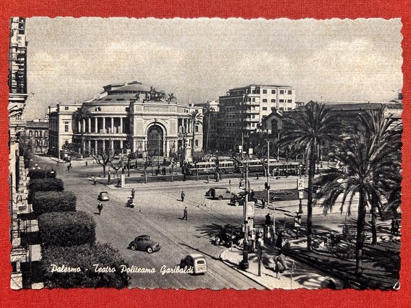 Cartolina - Palermo - Teatro Politeama Garibaldi - 1950 ca.