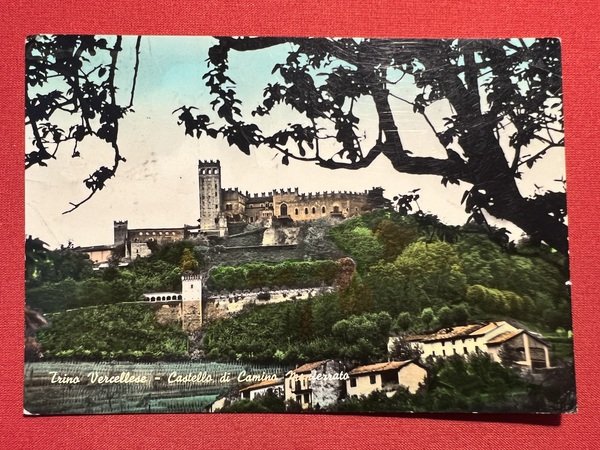 Cartolina - Trino Vercellese - Castello di Camino Monferrato- 1968