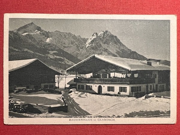 Cartolina - Germania - Bauernhaus in Garmisch - 1920