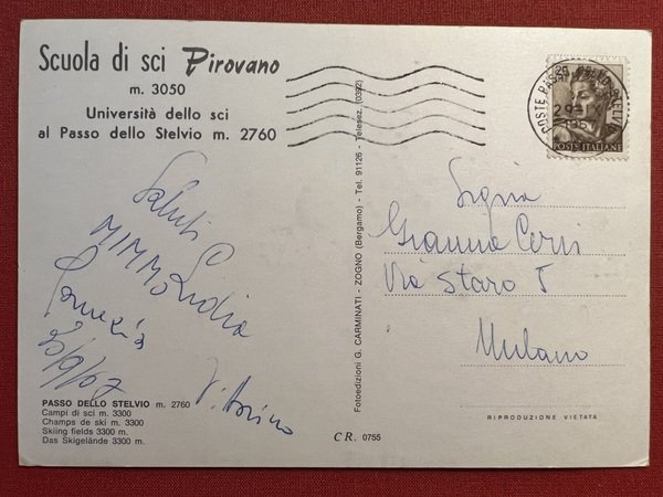 Cartolina - Scuola di Sci Pirovano - Università Sci al …