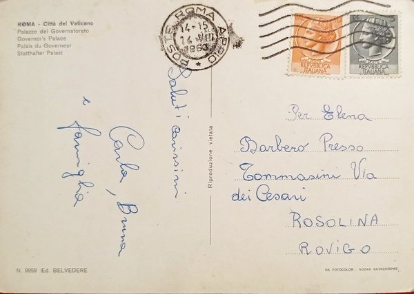 Cartolina - Roma - Città del Vaticano - Palazzo del …