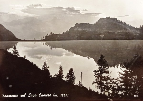 Cartolina - Tramonto sul Lago Casiere ( Bergamo ) - … | Immagine principale