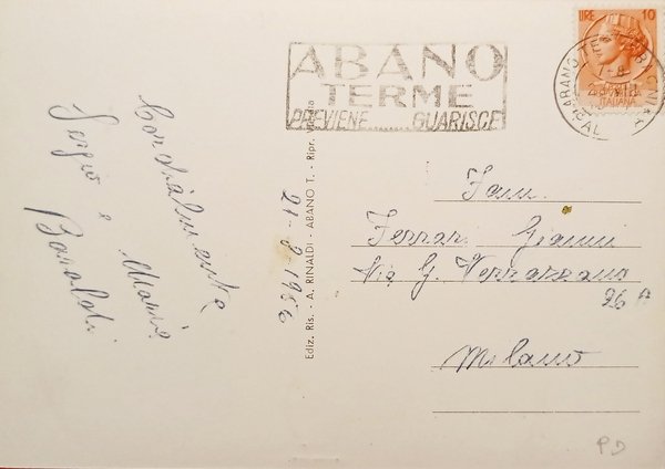 Cartolina - Colli Euganei - Arquà Petrarca ( Padova ) …