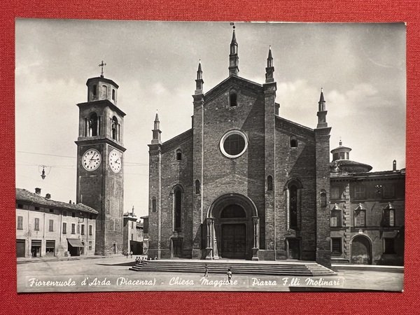 Cartolina - Fiorenzuola d'Arda ( Piacenza ) - Chiesa Maggiore …