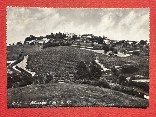 Cartolina - Saluti da Albugnano d'Asti - Panorama - 1950 …