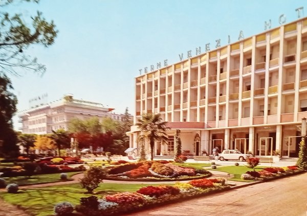 Cartolina - Abano Terme - Hotel Terme Venezia - 1967