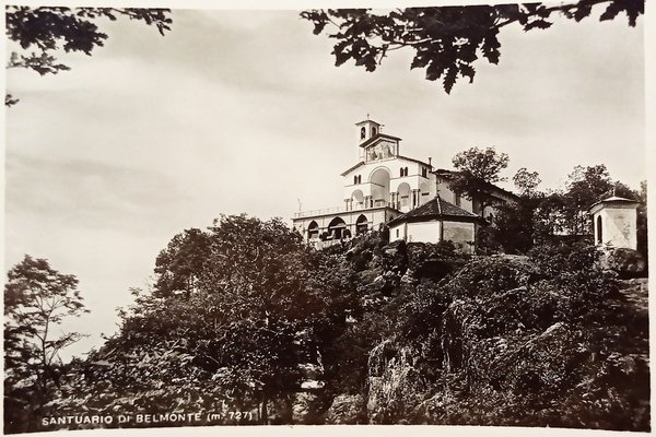 Cartolina - Santuario di Belmonte ( Torino ) - 1951