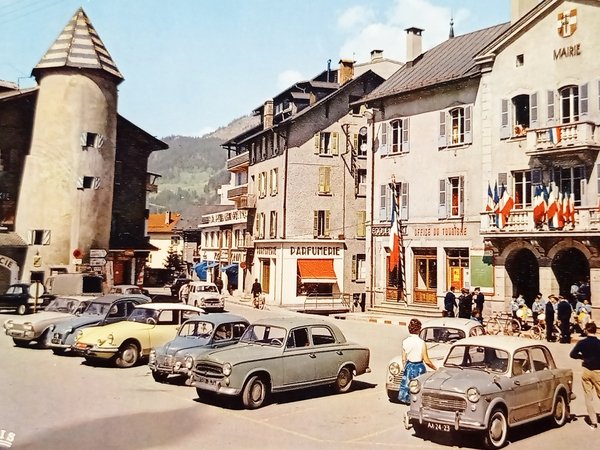 Cartolina - Megève - Place de Hotel de Ville et …