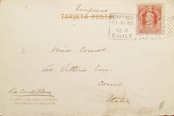 Cartolina - Spagna - Santiago - Estacion principal de los …