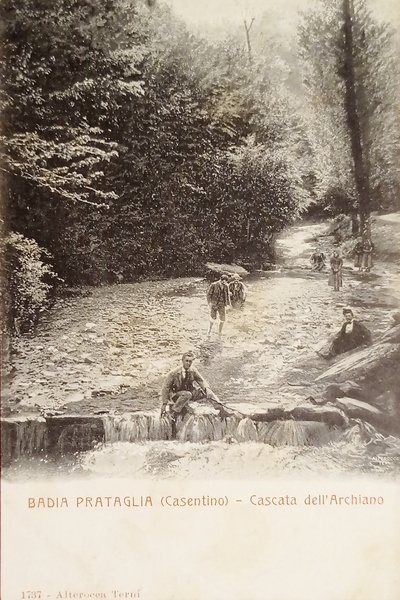 Cartolina - Badia Prataglia ( Casentino ) - Cascata dell' …