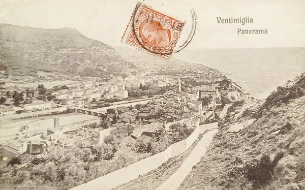 Cartolina - Ventimiglia - Panorama - 1911